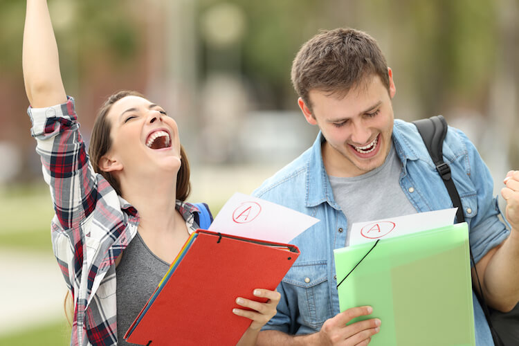 positive students after exam positive students after exam