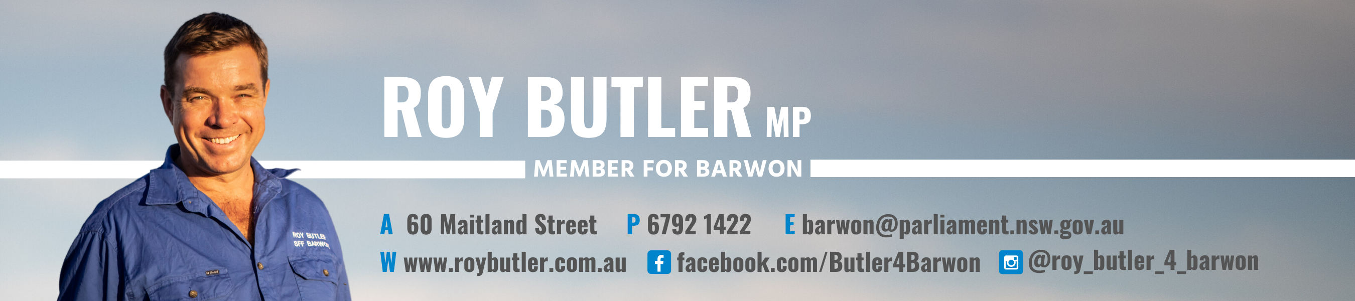 Roy Butler MP - Local Member
